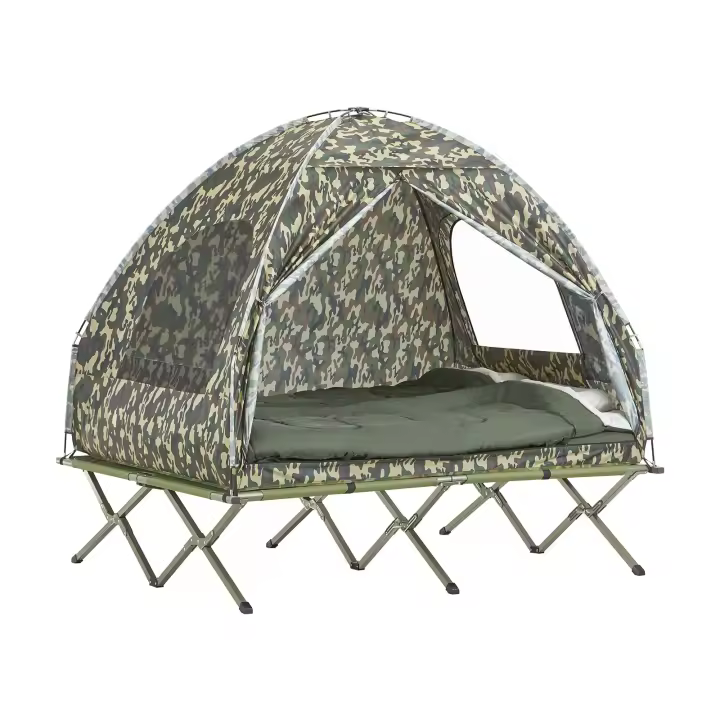 SoBuy Tienda de campaña para Dos Personas Tiendas iglú Tienda de Dormir Camuflaje 193 x 145 x 188 cm OGS32-L-TN ES - 1