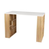 ARISE SHOP-Escritorio de madera "Nova" con 10 nichos de almacenamiento integrados - Beige/blanco - L 110 x P 60 x H 75 cm - details 0