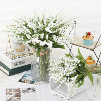 Kahaul Lirio Artificial Bellflower De Plástico Para Decoración De Hogar Bodas Fiesta Navidad Scrapbooking Color Verde Plantación Artificial - details 2