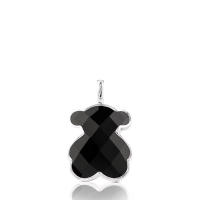 Colgante de oso de piedra preciosa natural de plata esterlina S925, accesorio de collar de bricolaje de lujo que combina con todo - details 28