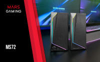 Mars Gaming MS72, Altavoces Gaming 15W, Iluminación RGB Flow, 2 Drivers Activos, Chipset DSP, Conexión Plug&Play USB y Jack 3.5mm, Rueda Control de Volumen y Puerto de Audio para Auriculares, Altavoces PC Negros o Blancos - details 0