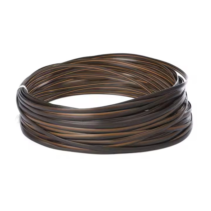 Ratán sintético plano degradado de café, Material de tejido de plástico para tejer y reparar silla, mesa, cesta de almacenamiento - 1