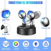 2Pack Spotlights LED Inalámbricos Rotativos Luz De Acento Piloto Potenciado Lámpara De Pared Para Armario Interior Y Pared - details 12