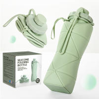 De Agua Plegable De Gran Capacidad Para Deporte Y Viajes Al Aire Libre De Silicona Grado Alimenticio Telescopio Portátil - details 0