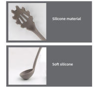 Utensilios De Cocina De Silicona Antiadherente Herramientas De Cocina Modernas Resistentes Al Calor Con Pátina Dorada - details 7
