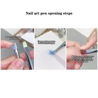 Pincel De Dibujo Para Uñas Aurora Transparente Uso Con Gel UV Extensión Y Dibujado Herramienta Manicura DIY Pincel De Uñas De Nylon - details 4