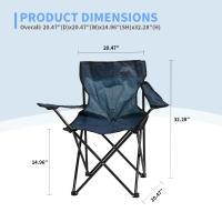 S7 STAR Silla Pesca Playa Camping, Plegable Silla con Apoyabrazos y Soporte de Botella, Sillón Exterior Portátil de Pesca, Silla Ideal para Jardín, Aire Libre, Picnic, 52*52*38cm - details 6