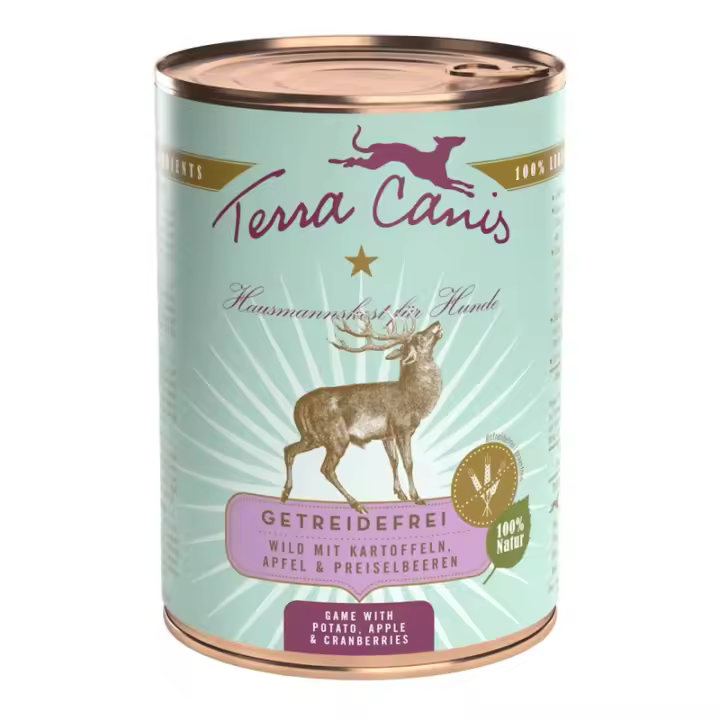 Terracanis TERRA CANIS GRAIN FREE - Ciervo con patatas , con manzanas y arándanos , sin cereales - 1