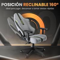 RELAXTY Silla Gaming Ergonómica de Alta Gama – Silla Gamer con Lino Transpirable, Respaldo Reclinable 160°, Reposabrazos Ajustables 4D y Base de Hierro Reforzada – Soporta hasta 150 kg - details 5