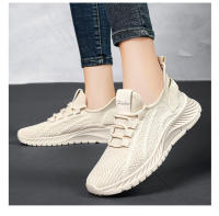 Zapatillas De Correr Para Mujer Beige Con Cordones Deportivas Ligeras Antideslizantes Cómodas Para Gimnasio Trabajo Y Uso Casual - details 11