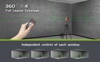 Nivel láser 4D de 16 líneas, autonivelante de línea verde 360, Control remoto Horizontal y Vertical, niveles láser de haz verde, 2 baterías de piezas - details 7
