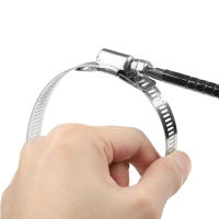 Tuerca De Tubo Ajustable Grande 9.8ft En Acero Inoxidable Con 6 Fuera De Juego Accesorios Para Automóviles Clavija Y Fuera De Juego - details 4