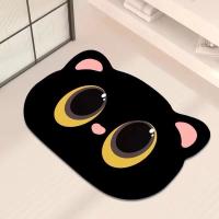 VIKAMA Alfombra De Baño Con Diseño De Gato Lindo Absorbente Y Secado Rápido No Eslipiente Y Fácil De Limpiar Para El Hogar Y El Hotel - details 10