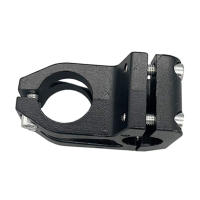 Aluminio Negro Aluminio Aleación Manillar 25.4mm/22.2mm Longitud 60mm Accesorios Bicicleta Manillar Exterior Partes 1 Pcs 200g - details 4