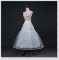Falda Blanca Con 3 Aros Y Borde De Encaje Crinolina A-Line Para Vestido De Boda Adecuada Para Vestido De Baile Talla Única En Stock - details 3