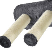 PawHut Estante de Escalada para Gatos de Pared Juego de Estantes para Gatos 4 Piezas con Hamaca Nido Rascador Plataformas para Saltar y Poste de Sisal - details 6