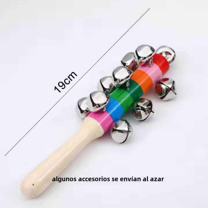 Juguete Musical Educativo De Madera Arcoíris Para Adultos Y Niños Juego De Fiestas KTV Bola De Campana Portátil Regalo - 1