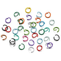 100Pcs Anillos De Salto Abiertos Colores 1.2x10mm Para Creación De Joyas DIY Accesorios Y Suministros De Metal Para Manualidades - details 4