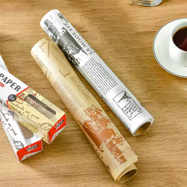 Papel Absorbente De Aceite Para Hornear Y Cocina Con Corte Facil Y No Adhesivo Roll De 8M Herramienta De Cocina Para Pan - 1
