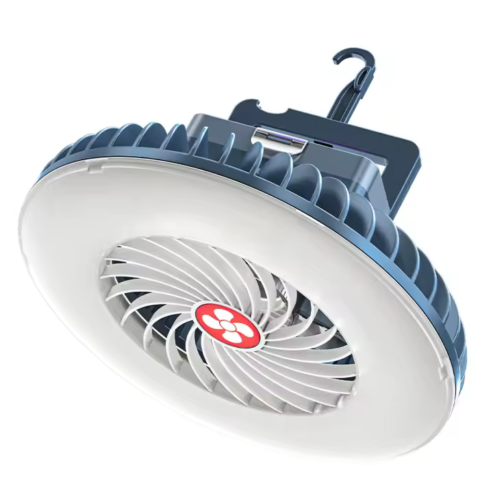 Multifuncional impermeable tienda ventilador recargable camping lámpara noche mercado cabina lámpara al aire libre ventilador de refrigeración lámpara portátil linterna - 1