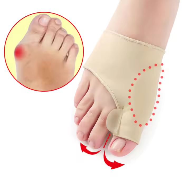 Corrector De Bollo Hallux Valgus Protector De Dedos Ajustable Ortopédico Separador De Dedos Grande Del Pie Fijador De Pies - 1