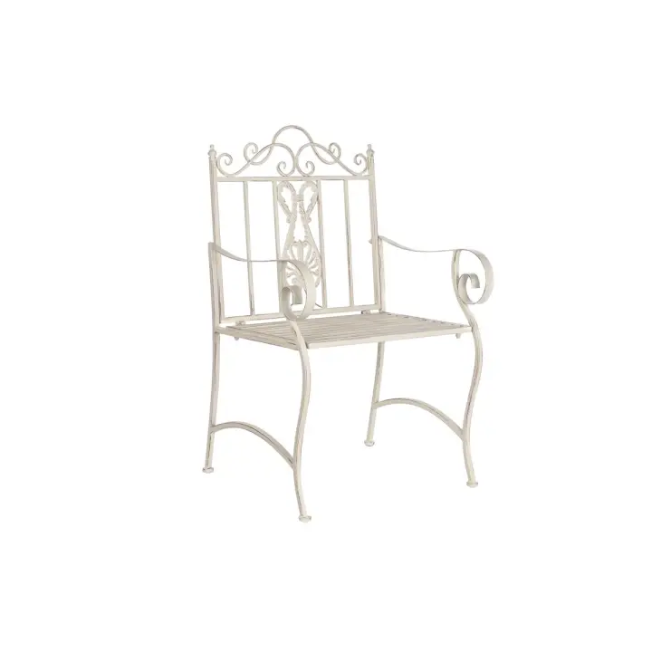 Silla de Jardín DKD Home Decor Blanco Metal 63,5 x 52 x 98 cm - 1