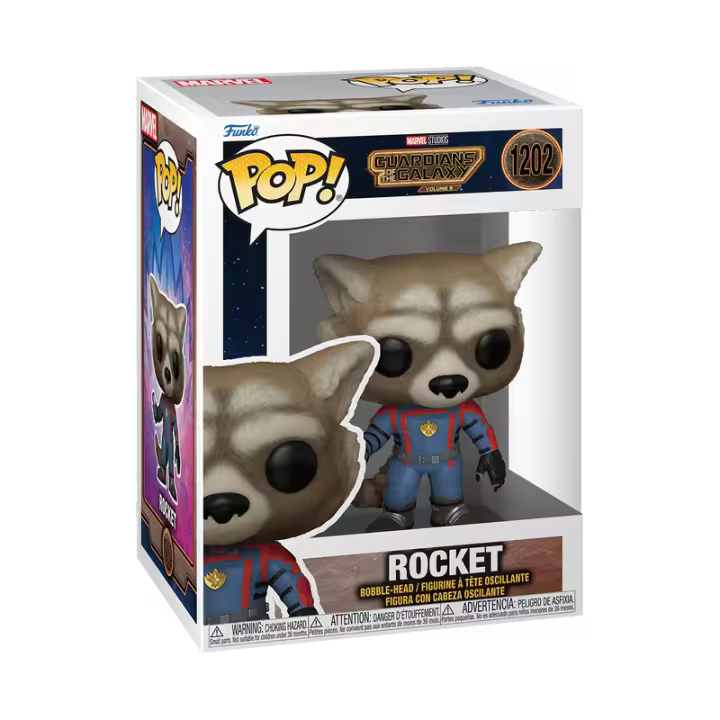 FUNKO POP! Marvel: Guardianes de la Galaxia Vol. 3 - Rocket 1202 - 1