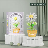 Bloques De Construcción Micro Para Decoración De Hogar Y Jardín Regalo De Navidad Para Niños Juguetes Educativos Creativos Con Plantas Y Flores - details 18