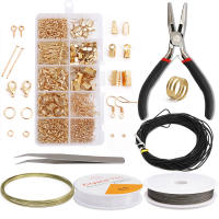 Kit De Accesorios De Joyería De Aleación Con Anillos Saltarines Y Gancho Para Pendientes Herramientas De Reparación Y Fabricación De Joyas - details 7