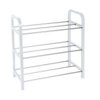 Los zapateros para el hogar están hechos de hierro y plástico duraderos y resistentes, puertas estrechas gruesas y largas, y plata para habitaciones de varios pisos de un solo piso - details 1