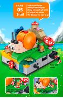 Juego De Construcción Y Juguete Con Modelos De Animales Adorables | Conjunto De Rompecabezas Que Incluye Pato Colibrí Rana Mariposa Caracol Y Conejo Bloques De Construcción Pequeños Compatible Con Lego - details 9