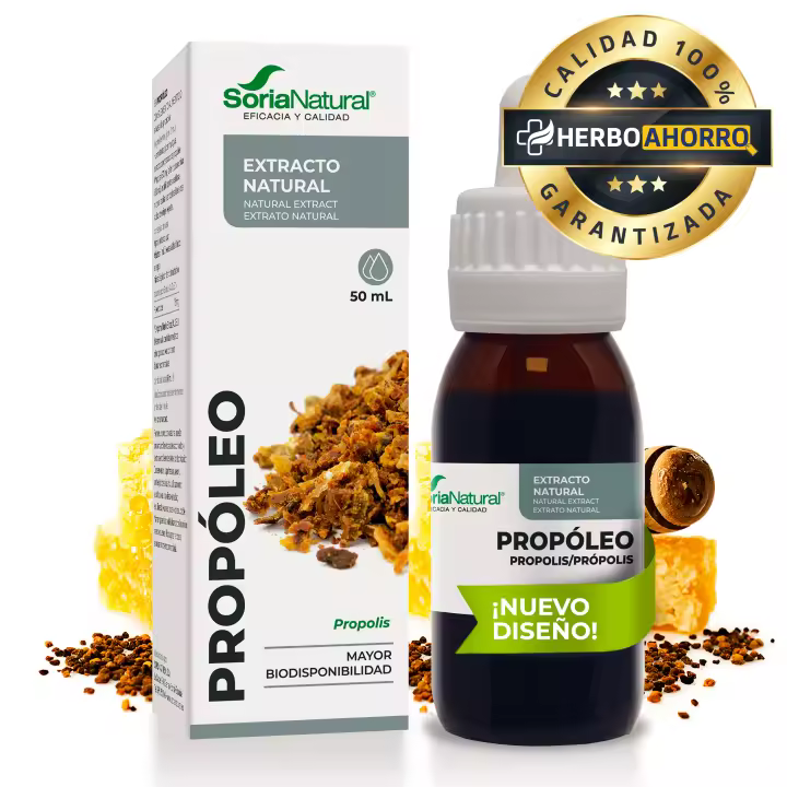 Propóleo Extracto Soria Natural - Aumenta las Defensas y Regula Sistema Inmunológico - Bote con 50ml - 1