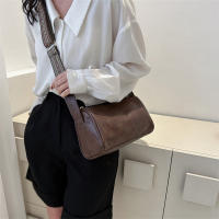 Bolso Bandolera De Cuero PU Vintage Para Mujer Pequeño Bolso De Mano Y Monedero Estilo Casual Viaje Decoración Sin Cierre De Cremallera - details 10