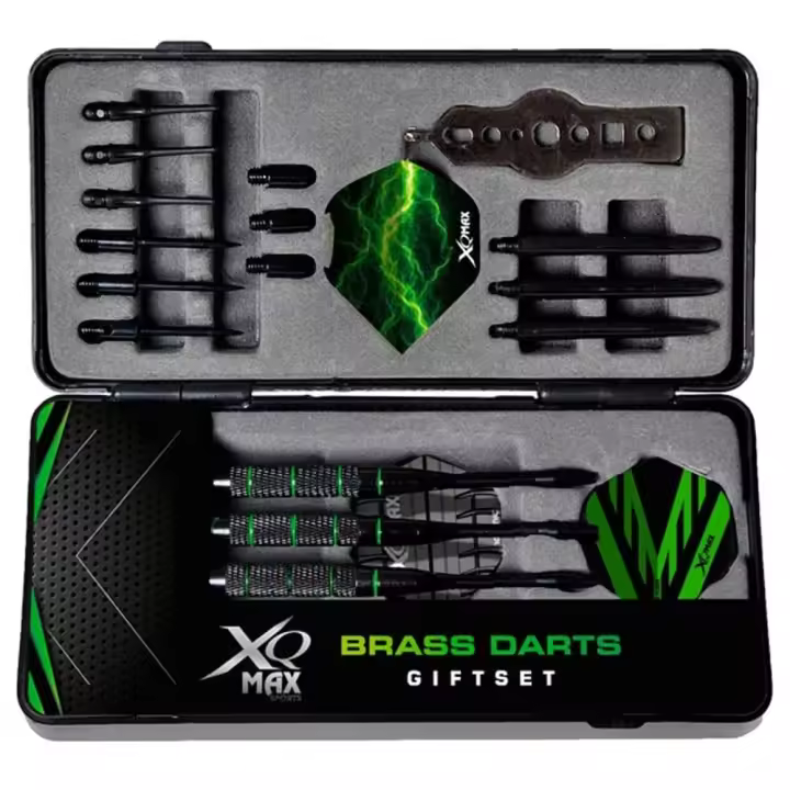 XQmax Brass Darts Gifset Soft / Steel 16-21 Gramos QD7001140Marca,XQmax,Material,Laton,Peso,16.0grDardos,Dardos Punta Plástico,XQmax Punta Plástico - 1