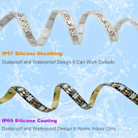 Tira De LED RGB Inteligente WS2812B 5m/Roll 30/60/144leds/m Negra/Blanca PCB IP30/IP65/IP67 5050 Individually Addressable Para Iluminación Inteligente - details 6