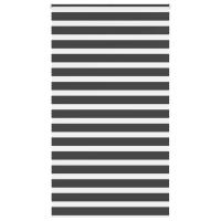 vidaXL Estor cebra negro tejido poliéster en dimensiones 115x100 cm/115x150 cm/115x200 cm y más | protección solar decorativa para ventanas hogar oficina dormitorio fácil de instalar - details 10