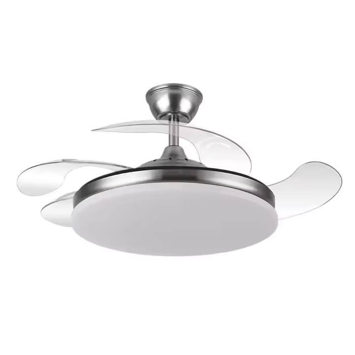Ventilador fabrilamp motor Dc59w modelo Tridente 4aspas 107cm 6980lumens Regulador intensidad Remoto+temporizador+memoria 3000-4000-6000k - 1