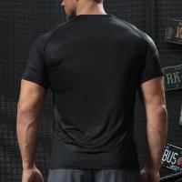 Camiseta Deportiva De Secado Rápido Para Hombres Manga Corta Entrenamiento En Gimnasio Camiseta De Fitness Transpirable Para Correr Sportswear - details 12