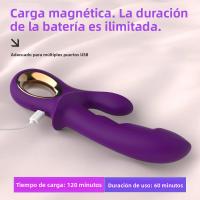 Vibrador Doble Para Mujeres Con 12 Velocidades Ajustables Material De Silicona Y Placa Estimulador De Clítoris Y Punto G Juguete Sexual - details 7