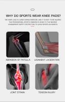 1 Pieza De Protección De Rodilla Con Fijador De Tira Soporte Medial De Patela Compresión Y Protección Para Deportes Como Correr Y Baloncesto - details 2