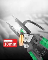 Alicates De Electricista Multifuncionales LAOA 9 En 1 Con Punta Afilada Herramienta De Amarre De Cable Corte De Cable Y Crimpado De Terminales - details 9