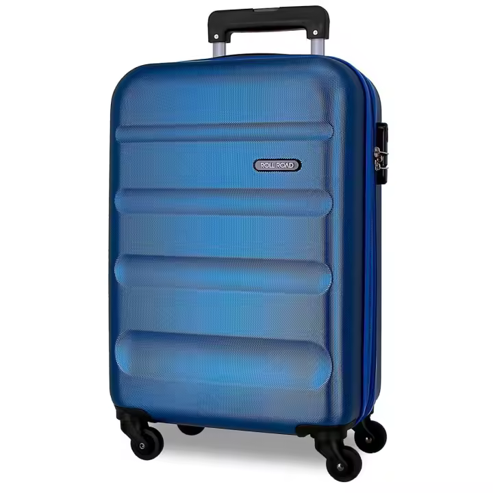 Roll Road Maleta Cabina Extensible 4 Ruedas Dobles - Colección Flex - Rígida ABS - Candado Combinación - Medidas 55 x 35 x 20/25 Cm - Equipaje de Mano - Nueva Colección 25 - - 1