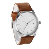 Reloj De Pulsera De Cuarzo Analógico Para Hombres Con Correa De Cuero Moda Coupl Fashion Estilo Business Resistente Al Agua - details 4
