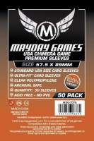 PACK 12 UNIDADES Premium Card Game Sleeves (50 Pack) 57.5 X 89 MM (Orange) fundas para cartas MAYDAY GAMES - details 0