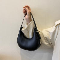 Bolso De Hombro Para Mujer Yogodlns Nueva Primavera Color Sólido Forma De Media Luna Lujo PU Cuero Bolsos Versátiles Con Funda - details 21
