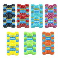 Lote 70 Ovillos fusion Multicolor COMPRAR hilo Seda - Suave Hilo seda para Tejer 50g 100m Agujas 4-5 LANAS LUZ COLOR - details 0