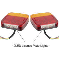 Luces Traseras LED Para Camión Y Remolque 12V Luces De Freno Y Señalización De Posición Adecuadas Para Toyota Honda Nissan Y Más Accesorios De Coche - details 4
