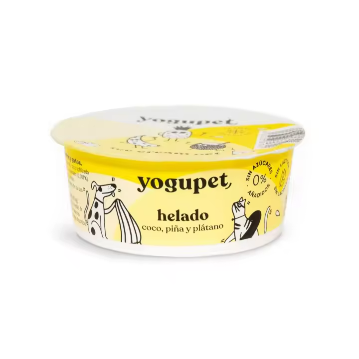 Yogupet helado de coco, piña y plátano 4x110 gr - 1