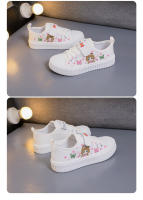 Zapatos De Lona Para Niños Y Niñas Cuatro Estaciones Blancos Suaves Antideslizantes Casuales Tallas 3-15 Años Cierre Con Hebilla - details 14