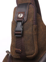 Mochila Hombro Solo Para Hombre Bolsa Cruzada Mensajera Militar Deportiva Viaje Con Portátil Rucksack Estilo Casual Material Saco De Tela Canvas - details 10